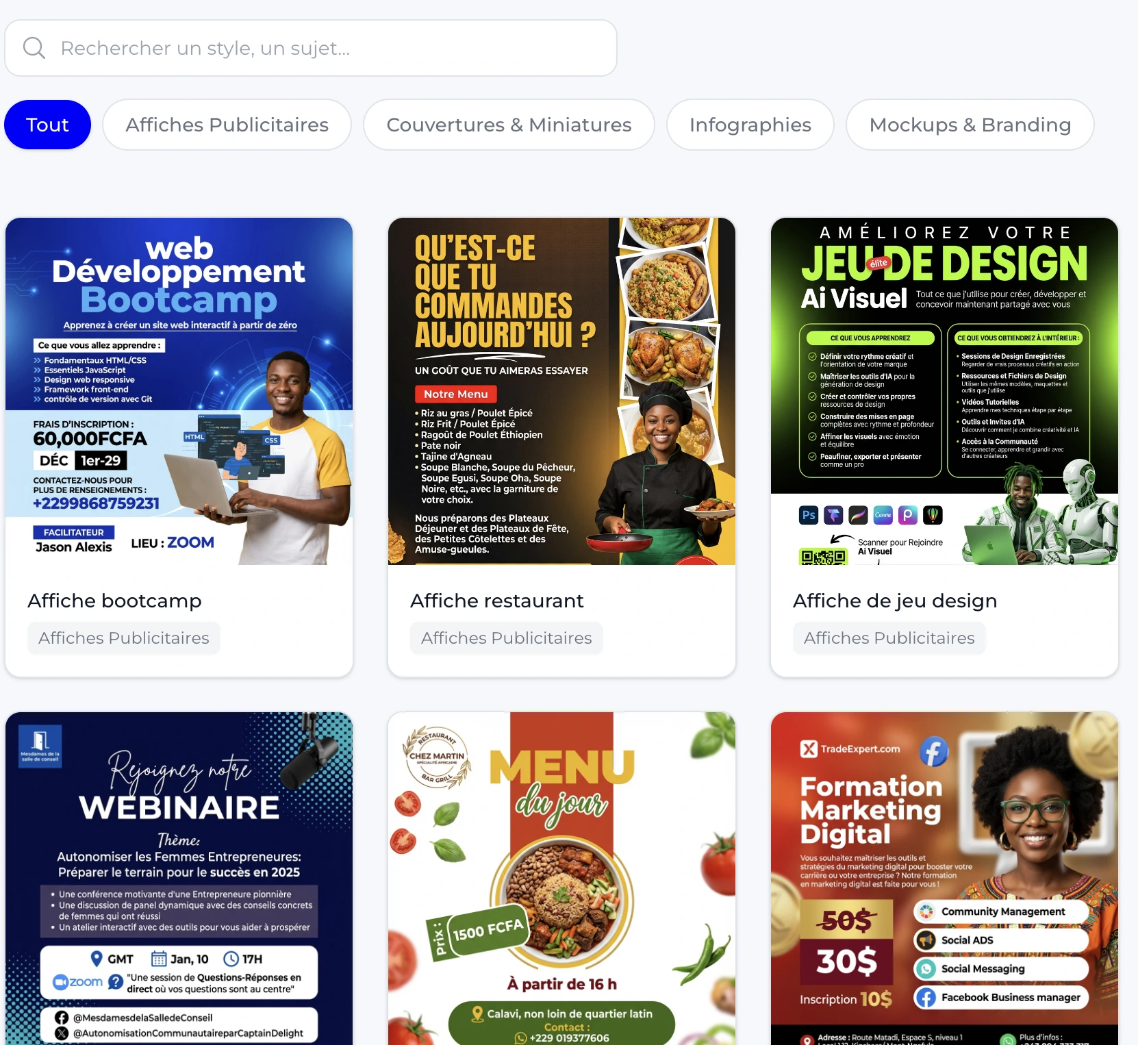 Bibliothèque de prompts